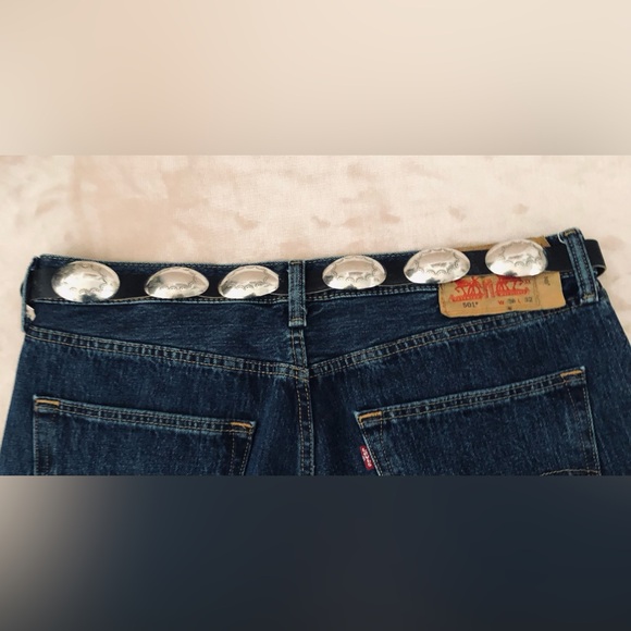 Authentic Sterling Silver Navajo Concho Belt Vintage 1980’s signed by artist - Picture 8 of 8